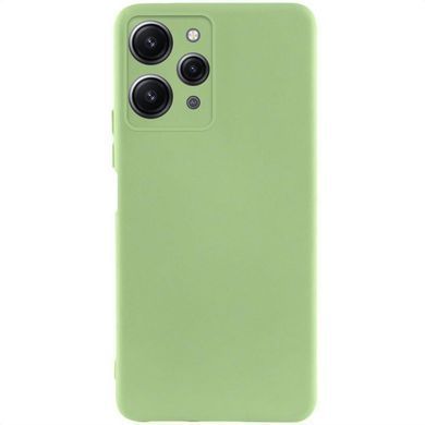 Чехол TPU GETMAN Liquid Silk Full Camera для Xiaomi Redmi 12 Зеленый / Pistachio