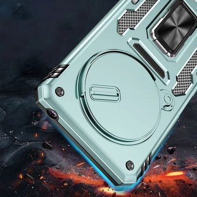 Ударопрочный чехол Camshield Army Ring для Xiaomi Redmi 14C / A4 / Poco C75 Зеленый / Light Green