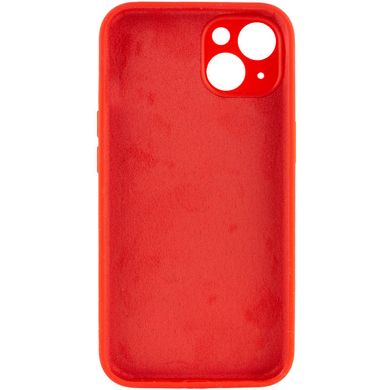 Чехол Silicone Case Full Camera Protective (AA) NO LOGO для Apple iPhone 15 (6.1") Красный / Red