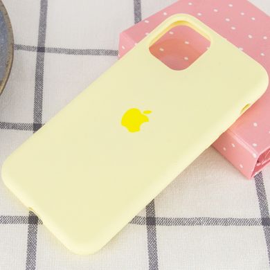 Чехол Silicone Case Full Protective (AA) для Apple iPhone 11 Pro Max (6.5") Желтый / Mellow Yellow