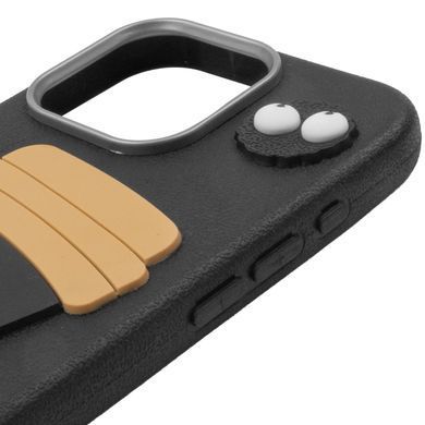 Чохол TPU Leather Toys для Apple iPhone 12 Pro Max / 13 Pro Max (6.7") Coffee / Black