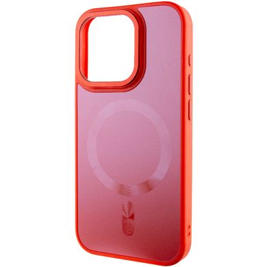 Чехол TPU+Glass Sapphire Midnight Open Camera with MagSafe для Apple iPhone 15 Pro Max (6.7") Красный / Red