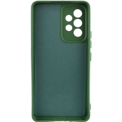 Чохол TPU GETMAN Liquid Silk Full Camera для Samsung Galaxy A32 4G Зелений / Dark green