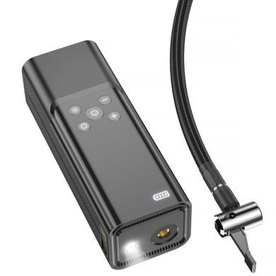 Автомобільний насос Hoco ZP7 Maddy smart (5000 mAh) Black