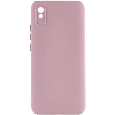 Чехол TPU GETMAN Liquid Silk Full Camera для Xiaomi Redmi 9A Розовый / Pink Sand