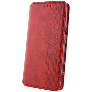 Кожаный чехол-книжка GETMAN Cubic (PU) для Xiaomi 14T Красный
