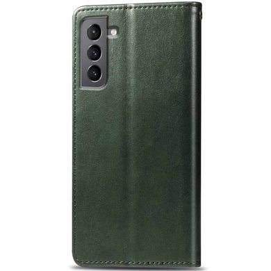 Шкіряний чохол-книжка GETMAN Gallant (PU) для Samsung Galaxy S23 FE Зелений