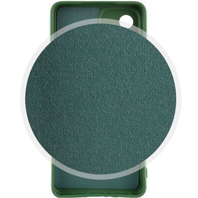 Чохол TPU GETMAN Liquid Silk Full Camera для Samsung Galaxy A32 4G Зелений / Dark green