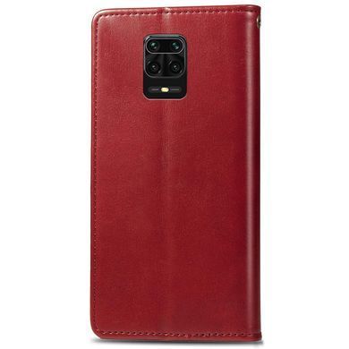 Шкіряний чохол-книжка GETMAN Gallant (PU) для Xiaomi Redmi Note 9s / Note 9 Pro / Note 9 Pro Max Червоний