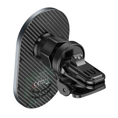 Автодержатель с БЗУ Hoco CA91 Magic 15W (air outlet) Серый