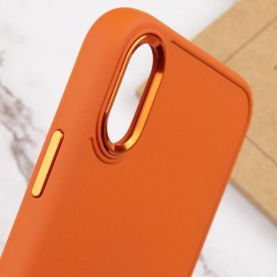 TPU чохол Bonbon Metal Style для Apple iPhone XR (6.1") Помаранчевий / Papaya