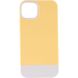 Чохол TPU+PC Bichromatic для Apple iPhone 11 (6.1") Creamy-yellow / White фото 1