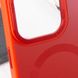 Чехол TPU+Glass Sapphire Midnight Open Camera with MagSafe для Apple iPhone 15 Pro Max (6.7") Красный / Red фото 6