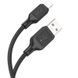 Дата кабель Hoco X90 Cool silicone USB to Lightning (1m) Black фото 2