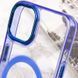 Чехол TPU Iris with Magnetic Fit для Apple iPhone 13 (6.1") Синий фото 7