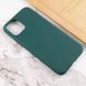 Силиконовый чехол Candy для Apple iPhone 13 mini (5.4") Зеленый / Forest green фото 4