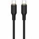 Дата кабель Amaya CC89 Type-C to Type-C 60W (1m) Black фото 1