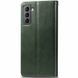 Шкіряний чохол-книжка GETMAN Gallant (PU) для Samsung Galaxy S23 FE Зелений фото 3