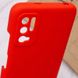 Чехол Silicone Cover Full Camera (AAA) для Xiaomi Redmi Note 10 5G / Poco M3 Pro Красный / Red фото 5
