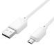 Дата кабель Hoco X113 Beneficio USB to MicroUSB (1m) White фото 2