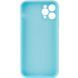 Силиконовый чехол Candy Full Camera для Apple iPhone 12 Pro Max (6.7") Бирюзовый / Turquoise фото 2