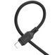 Дата кабель Hoco X90 Cool silicone USB to Lightning (1m) Black фото 3