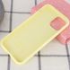 Чехол Silicone Case Full Protective (AA) для Apple iPhone 11 Pro Max (6.5") Желтый / Mellow Yellow фото 3