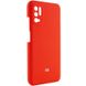Чехол Silicone Cover Full Camera (AAA) для Xiaomi Redmi Note 10 5G / Poco M3 Pro Красный / Red фото 2