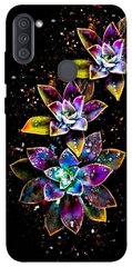 Чехол itsPrint Flowers on black для Samsung Galaxy A11