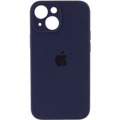 Чехол Silicone Case Full Camera Protective (AA) для Apple iPhone 15 Plus (6.7") Темно-синий / Midnight blue
