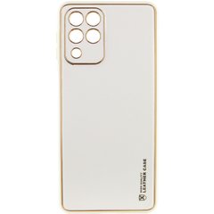 Кожаный чехол Xshield для Samsung Galaxy M53 5G Белый / White