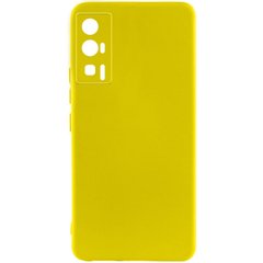 Чохол Silicone Cover Lakshmi Full Camera (A) для Xiaomi Poco F5 Pro Жовтий / Flash