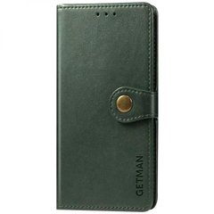 Кожаный чехол книжка GETMAN Gallant (PU) для Samsung Galaxy A12 / M12 Зеленый