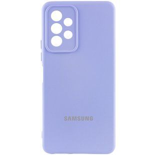 Чохол Silicone Cover Lakshmi Full Camera (AAA) with Logo для Samsung Galaxy A13 4G Бузковий / Dasheen