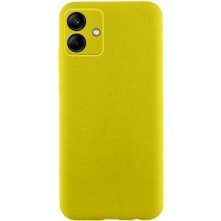 Чехол TPU GETMAN Liquid Silk Full Camera для Samsung Galaxy A06 Желтый / Flash