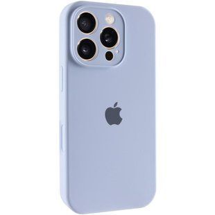 Чохол Silicone Case Full Camera Protective (AA) для Apple iPhone 16 Pro Max (6.9") Блакитний / Lilac Blue