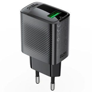 МЗП Acefast A90 QC3.0 18W (1USB-A) Black