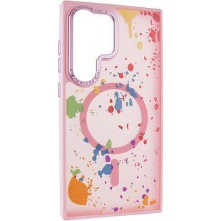 Чохол TPU+PC Flush with Magnetic Fit для Samsung Galaxy S24 Ultra Baby pink