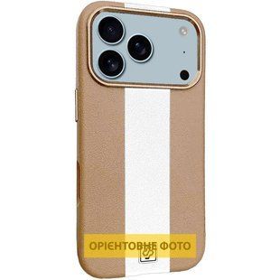 Кожаный чехол Rally with MagSafe для Apple iPhone 17 Air (6.5") Beige / White