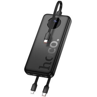 Портативний ЗП Power Bank Hoco J132 Sabio 22.5W+PD20W with 3 cables 10000 mAh Black