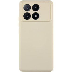 Чехол TPU GETMAN Liquid Silk Full Camera для Xiaomi Poco X6 Pro Песочный / Sand