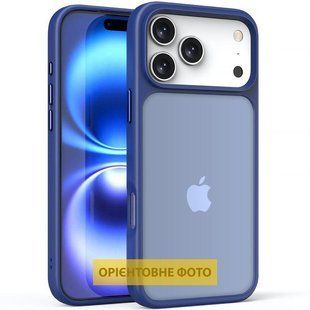 TPU+PC чохол Metal Buttons для Apple iPhone 17 (6.3") Синій / Navy Blue