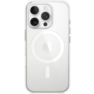 Чехол Clear Case (AAA) with MagSafe and Animation для Apple iPhone 16 Pro (6.3") Clear
