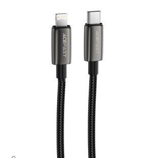 Дата кабель Acefast C23-01 Type-C to Lightning 30W (1.2m) Black