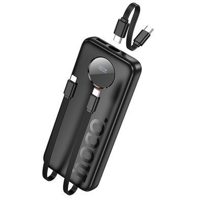 Портативний ЗП Power Bank Hoco J132 Sabio 22.5W+PD20W with 3 cables 10000 mAh Black