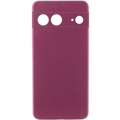 Чехол TPU GETMAN Liquid Silk Full Camera для Google Pixel 7 Бордовый / Marsala