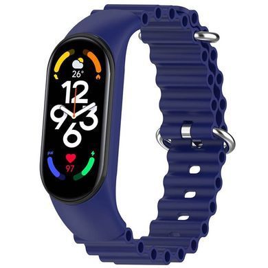 Ремешок Ocean Band для Xiaomi Mi Band 7/6/5/4/3 Синий / Blue