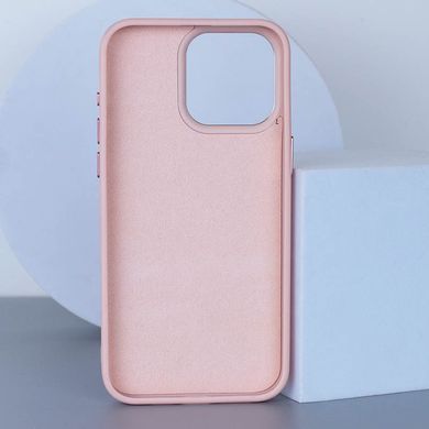 Кожаный чехол Bonbon Leather Metal Style with Magnetic Fit для Apple iPhone 15 (6.1") Розовый / Light pink