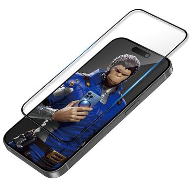 Захисне 3D скло Blueo Invisible Airbag Anti-broken для Apple iPhone 15 Pro Max (6.7") Чорний