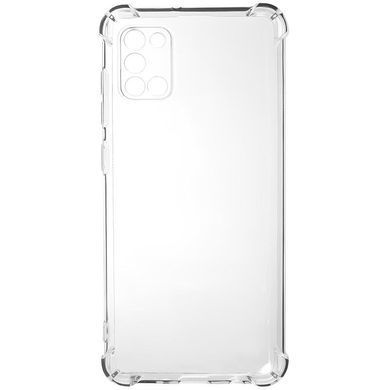 TPU чехол GETMAN Ease logo усиленные углы Full Camera для Samsung Galaxy A31 Бесцветный (прозрачный)
